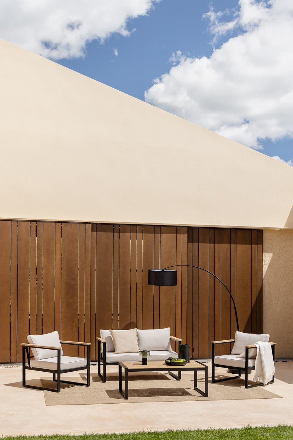 Salon de jardin 4 places aluminium Lipov