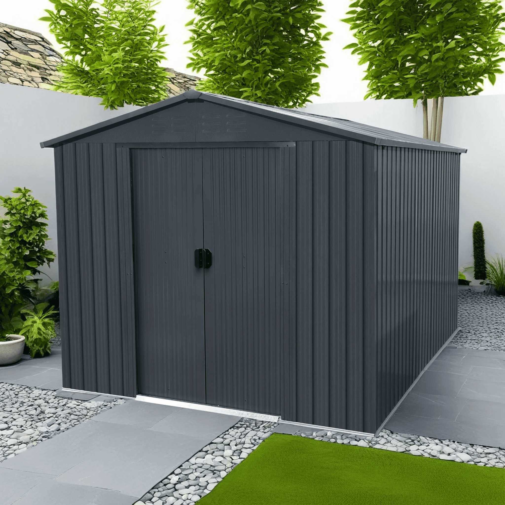 Abri de jardin acier Naterial Vesuvia